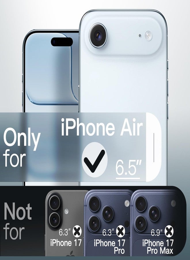 جي تيك جراب JETech غير اللامع لهاتف iPhone Air، مقاوم للصدمات، حماية من السقوط بمعايير عسكرية، غطاء خلفي شفاف غير لامع بتصميم بسيط، مقاوم لبصمات الأصابع، شاشة 6.5 بوصة (أزرق سماوي) - Image 2