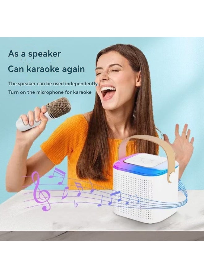 L LULONG Wireless Bluetooth Karaoke Speaker with Microphone Waterproof Home KTV System RGB Portable Singing Speaker with USB TF Support Available in Two Colors - Image 5