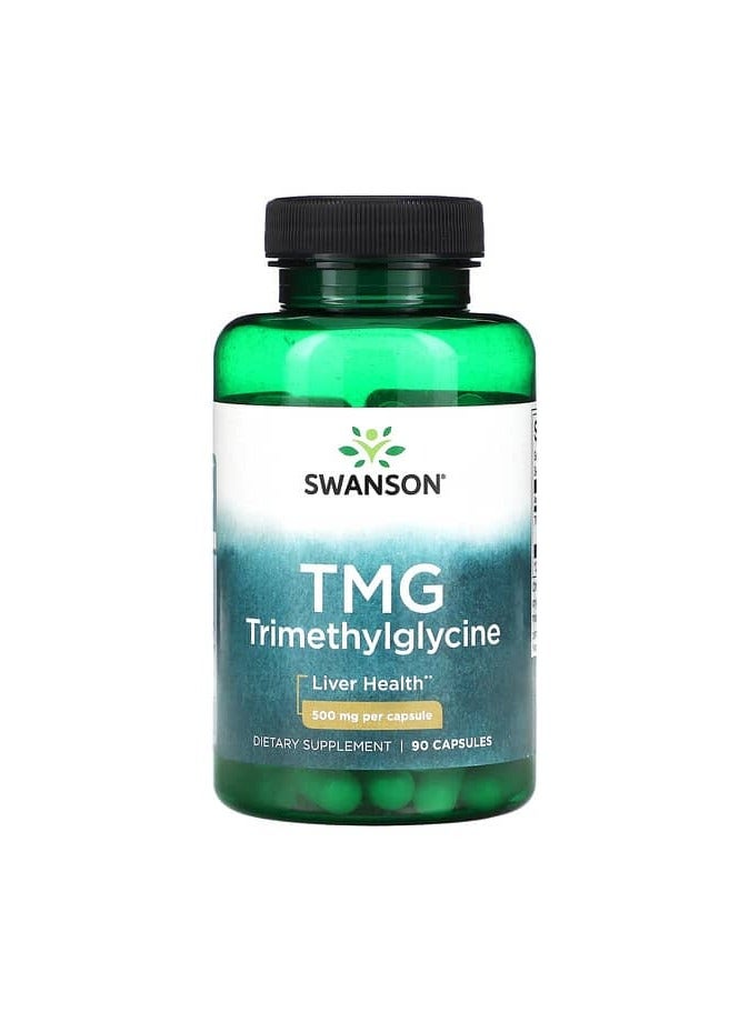 TMG Trimethylglycine, 500 mg, 90 Capsules
