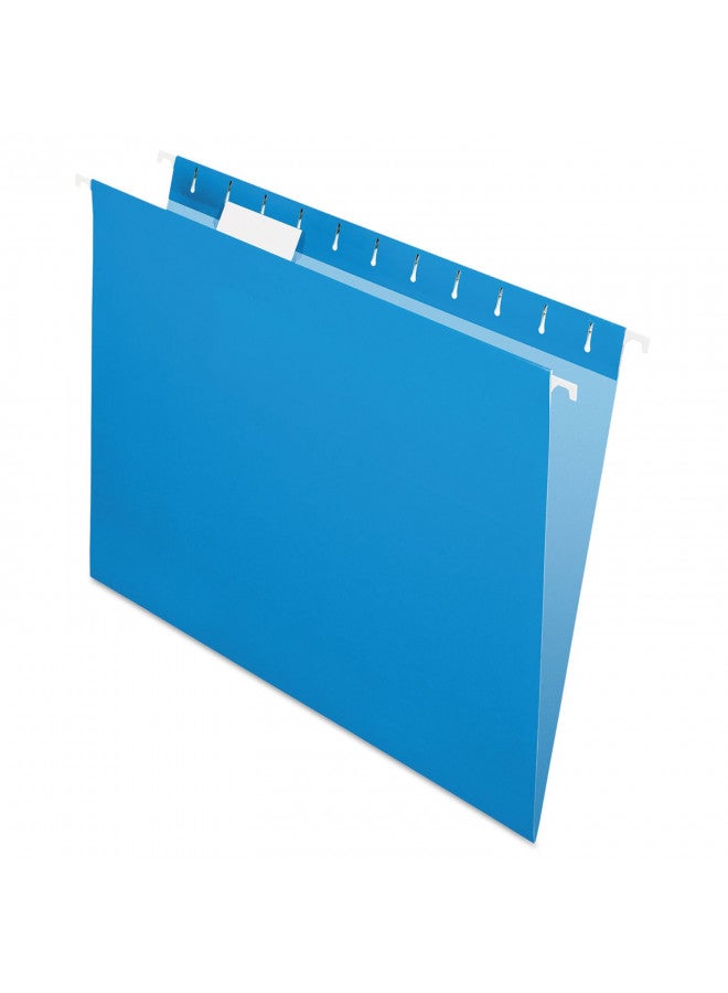 Pendaflex أقلام بندافليكس المعاد تدويرها، حجم رسالة، أزرق، قطع 1/5، 25/صندوق (81603) - Image 1