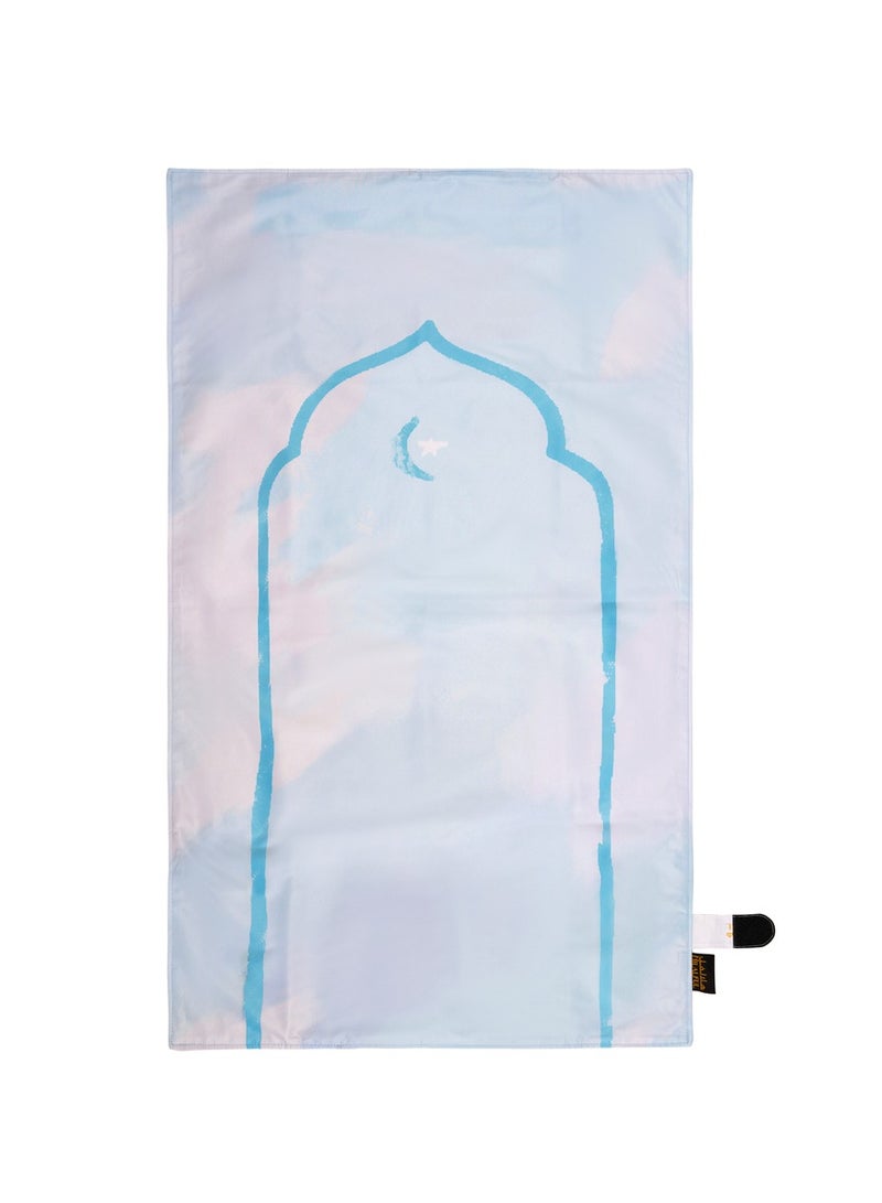 هلالفل سجادة صلاة هلال فول ديكلوتش مي آند براي - تُشعرك وكأنك في الشتاء | سجادة صلاة للسفر، خفيفة الوزن، محمولة، ومقاومة للماء | سجادة صلاة إسلامية، هدية مثالية للعيد ورمضان، صغيرة الحجم وخفيفة الوزن - Image 2