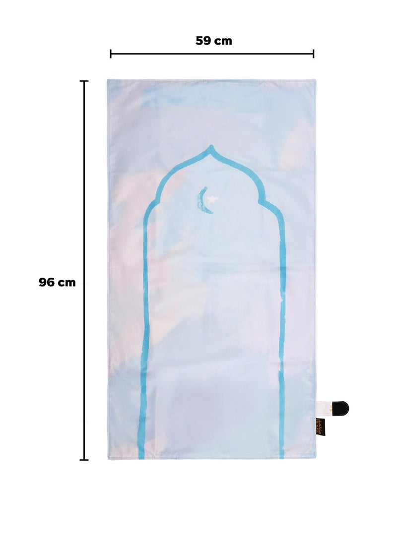 هلالفل سجادة صلاة هلال فول ديكلوتش مي آند براي - تُشعرك وكأنك في الشتاء | سجادة صلاة للسفر، خفيفة الوزن، محمولة، ومقاومة للماء | سجادة صلاة إسلامية، هدية مثالية للعيد ورمضان، صغيرة الحجم وخفيفة الوزن - Image 4