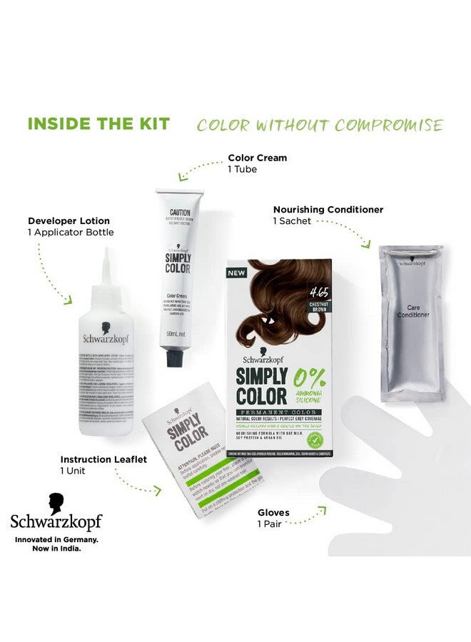 Schwarzkopf Simply Color Permanent Hair Colour - 4.65 Mocha Brown - Image 5