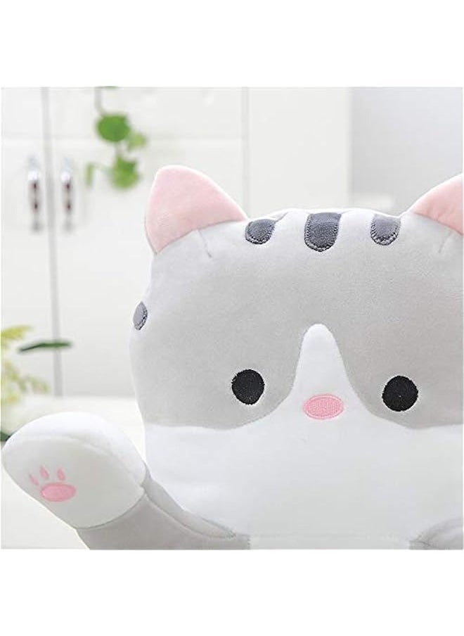 DURKU Cozy Plush Cat Doll, Adorable Cartoon Soft Stuffed Kitten Pillow, Ideal Gift for Kids and Girlfriends, Multiple Sizes Available (Grey, 50cm\/19.6in)  - Image 3