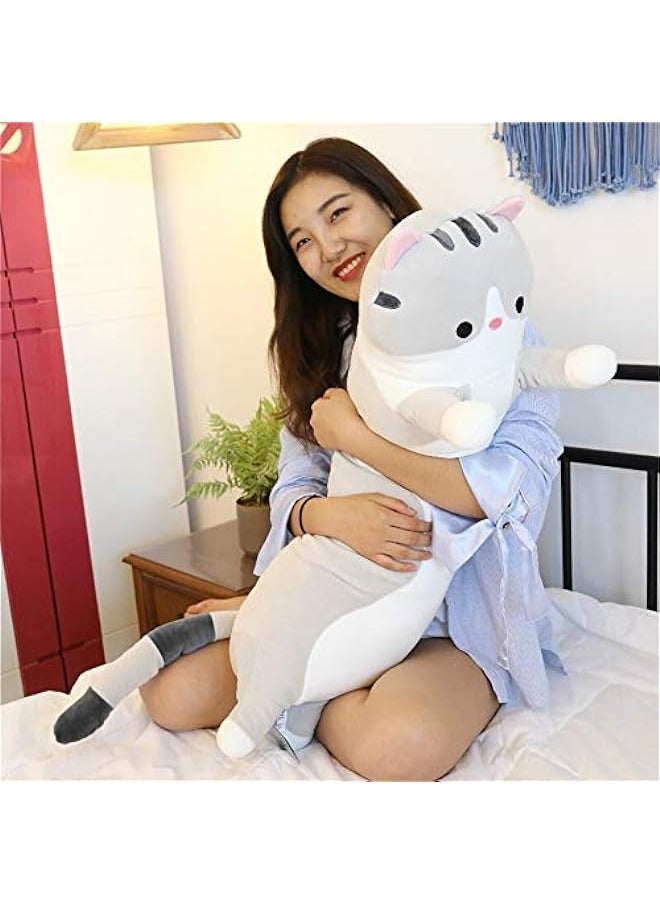 DURKU Cozy Plush Cat Doll, Adorable Cartoon Soft Stuffed Kitten Pillow, Ideal Gift for Kids and Girlfriends, Multiple Sizes Available (Grey, 50cm\/19.6in)  - Image 5