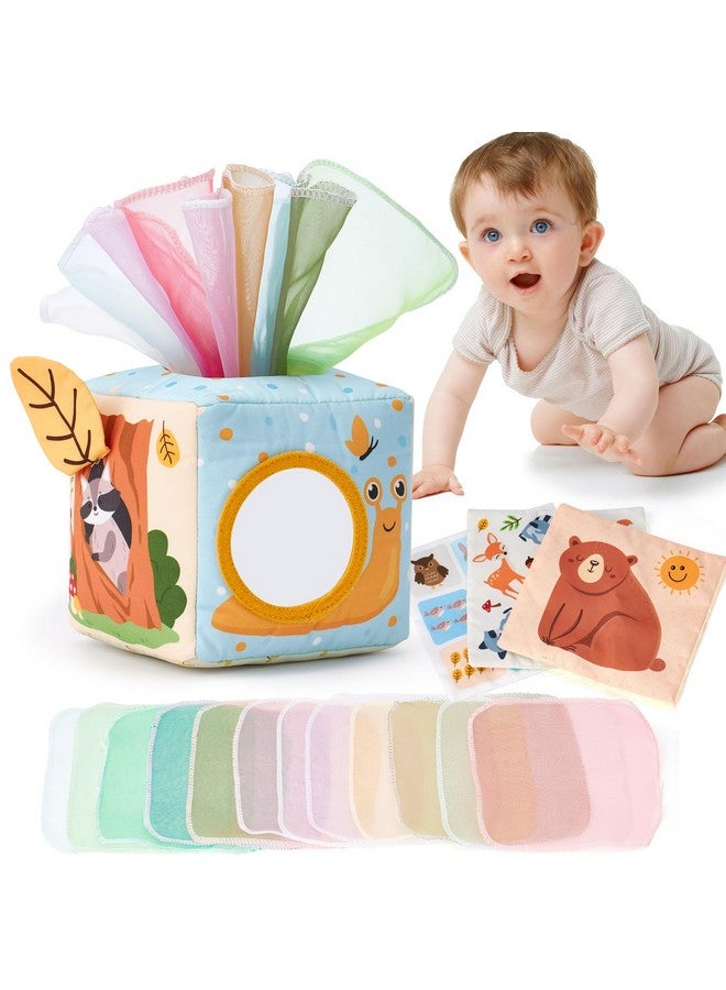 هاهالاند لعبة علبة مناديل للأطفال - ألعاب أطفال من عمر 6 إلى 12 شهرًا - ألعاب مونتيسوري للأطفال من عمر 6 أشهر - هدايا استحمام للأطفال من عمر 6 إلى 12 شهرًا - Image 1