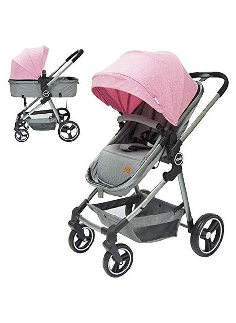 Moon Pro - 2 In 1 Stroller - Pink