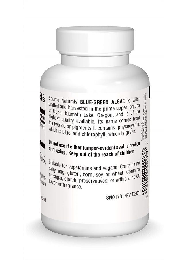 Source Naturals Blue-Green Algae from Klamath Lake, 500 mg - 200 Tablets - Image 2