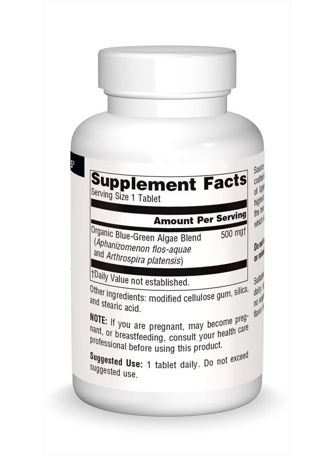 Source Naturals Blue-Green Algae from Klamath Lake, 500 mg - 200 Tablets - Image 3
