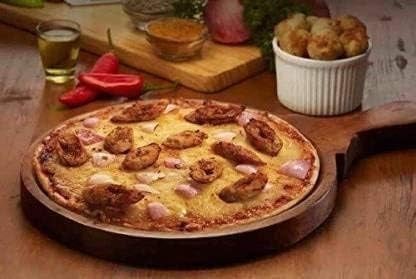 SONA Wooden || Pizza pan || Pizza Serving Tray || Pizza Plate || Pizza Platter || for Kitchen, Home Dinning, Café, Restaurants in SHEESHAM Wood 8 INCH (2 Pcs) - Image 5