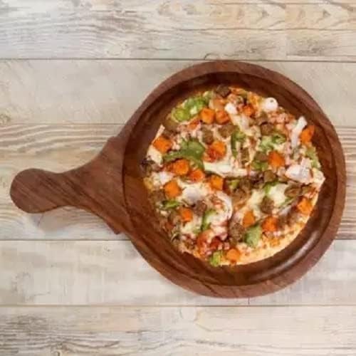 SONA Wooden || Pizza pan || Pizza Serving Tray || Pizza Plate || Pizza Platter || for Kitchen, Home Dinning, Café, Restaurants in SHEESHAM Wood 8 INCH (2 Pcs) - Image 4
