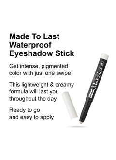 PUPA Pupa Milano Made To Last Waterproof Eyeshadow - Long Wear, Pigmented Cream Shadow Stick - Smudge Proof, Easy Blending Formula - Satin, Pearl, and Metallic Shades - 001 Flash White - 0.049 oz  - Image 2