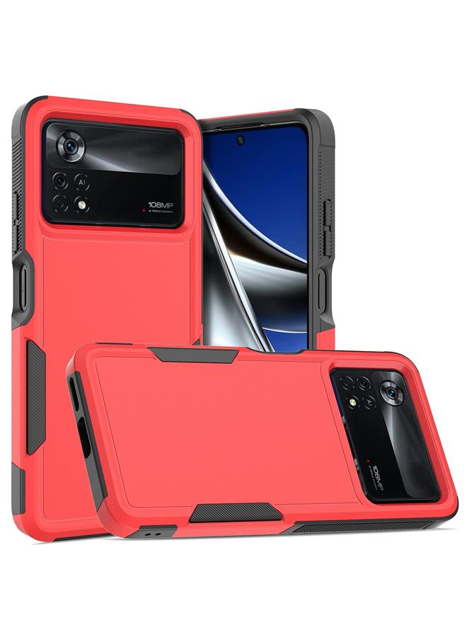 For Xiaomi Poco X4 Pro 5G 2 in 1 PC + TPU Phone Case(Red)