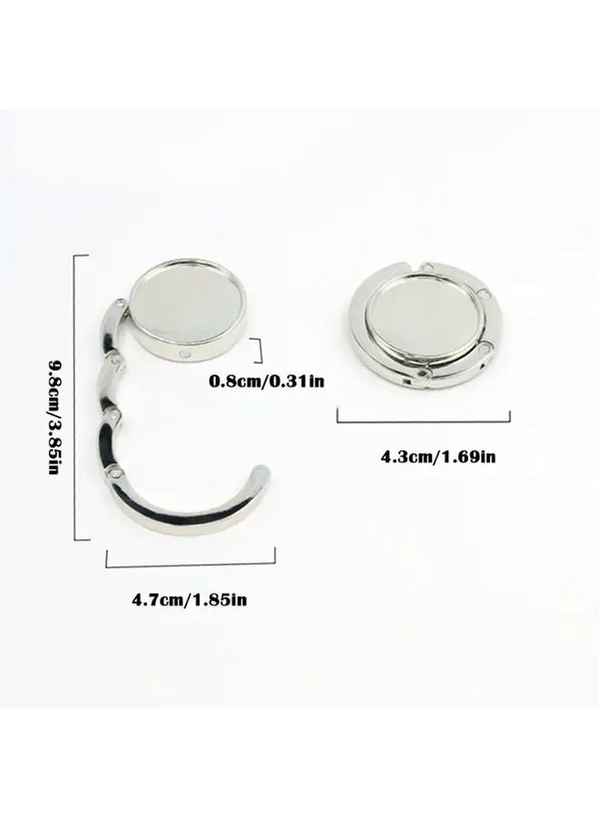 Stainless Steel Heavy Duty Non Slip Desk Hook Organizer Foldable Detachable Space Saving - Image 4