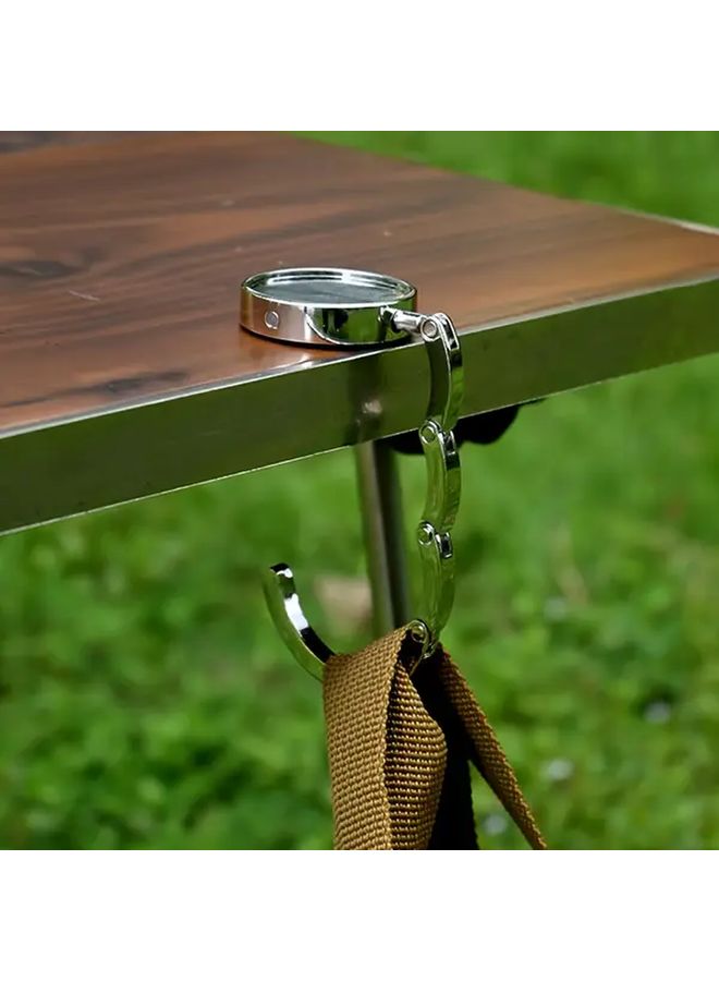 Stainless Steel Heavy Duty Non Slip Desk Hook Organizer Foldable Detachable Space Saving - Image 2