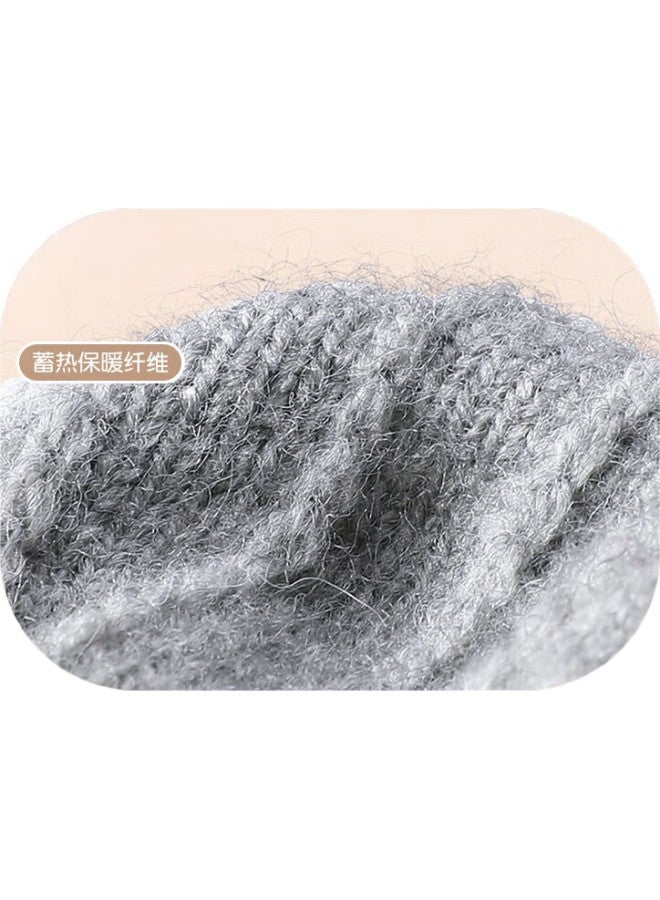 Ousen Children'S Winter Knitted Warm Gloves For Boys And Girls Kids Students Homework Exposed Five Fingers Half Finger Flip Cover - Image 1