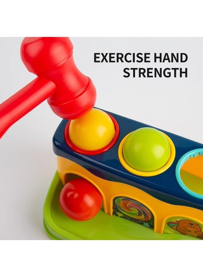 ECVV Hammer and Ball Drop Toys Early Developmental Hammer Montessori Toys Educational Fun Learning Ball Gift Toys for Babies & Toddlers - Image 4