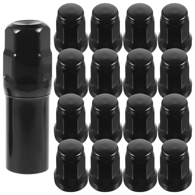 21Pcs 20mm Steel Wheel Lug Nuts Set with Anti Theft Caps for Cars Trailers - Image 2