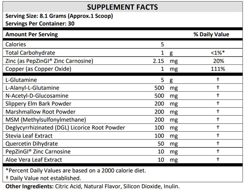 TERRA ORIGIN Healthy Gut Powder (Berry Flavor) |30-Servings with L-Glutamine, Zinc, Glucosamine, Slippery Elm Bark, Marshmallow Root and More! - Image 2