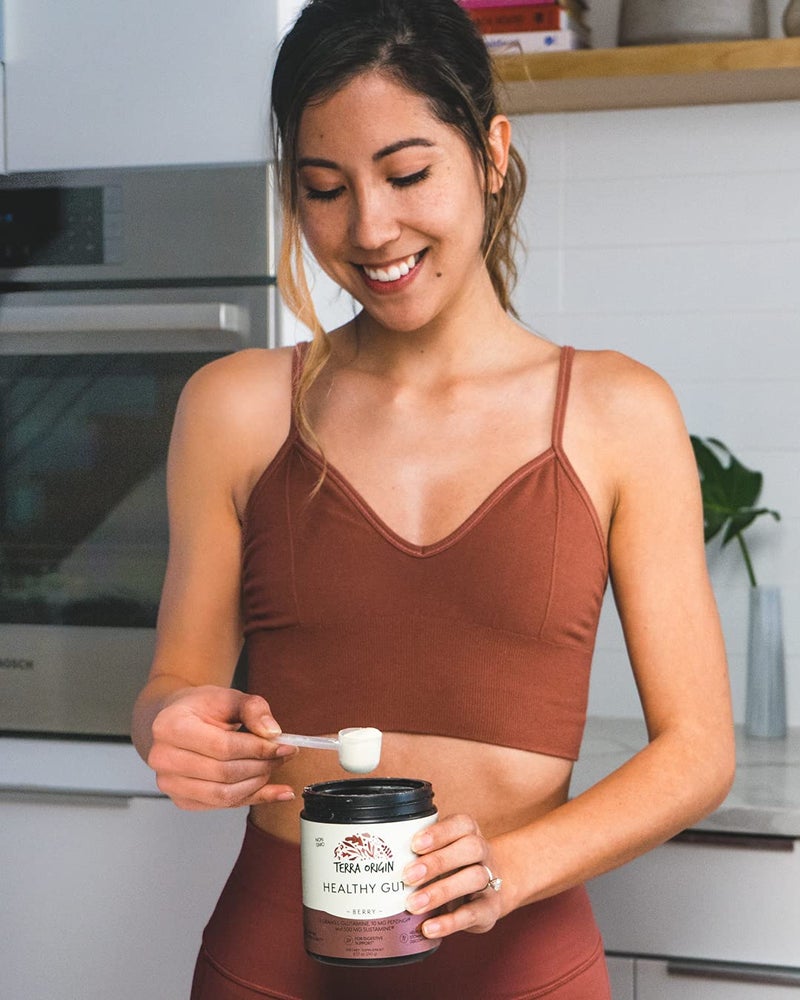 TERRA ORIGIN Healthy Gut Powder (Berry Flavor) |30-Servings with L-Glutamine, Zinc, Glucosamine, Slippery Elm Bark, Marshmallow Root and More! - Image 3