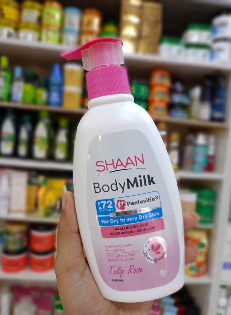 شان بادي ميلك الجسم توليب روز 300 مل