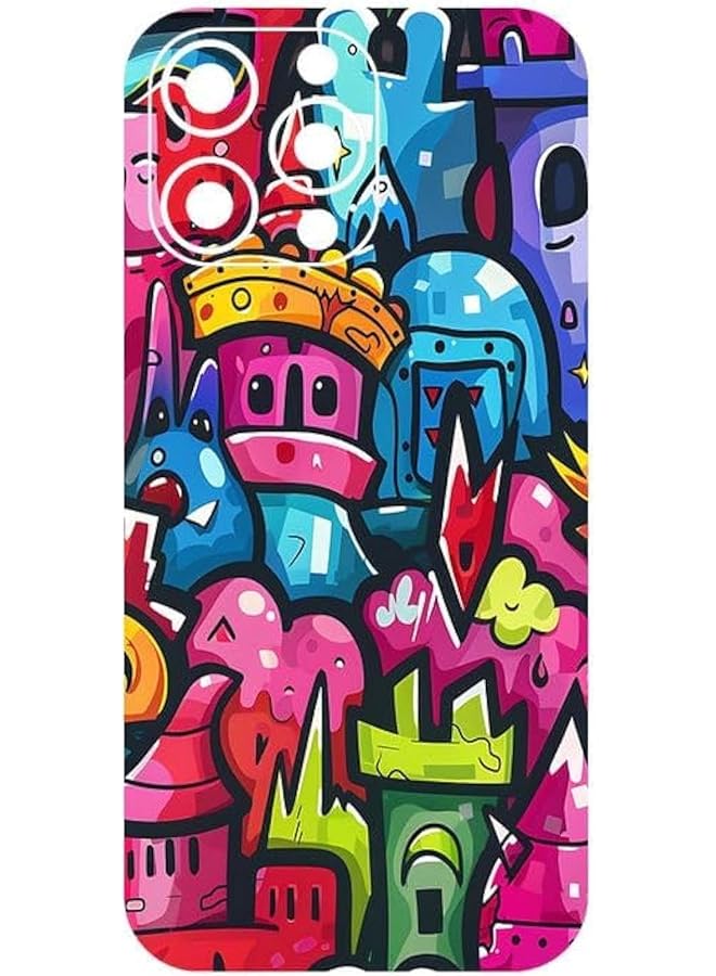 ملصق حماية خلفي للهاتف المحمول 521 Graffiti لهاتف Iphone 16 Pro Max ليس غطاء حماية