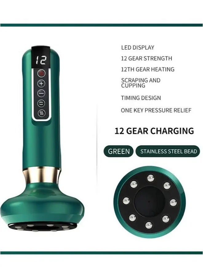 Sumkyle Smart Negative Pressure Gua Sha Device | Wireless Electric Body Slimming Massager | Home Anti-Cellulite Massager for Abdomen, Thighs, and Neck | Gua Sha Cupping Therapy | USB Rechargeable - Image 2