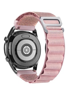 Generic Strap Nylon 20MM Band For Samsung Gear Sport/Watch 4/Watch 5 /Watch 5 Pro /S2 classic/active 2 40mm 44mm/Amazfit GTS 3/ GTS 4/4 Mini/Bip 3/Pro/GTS 2 mini/GTS 2e/Bip U/UPro (Pink)  - Image 1