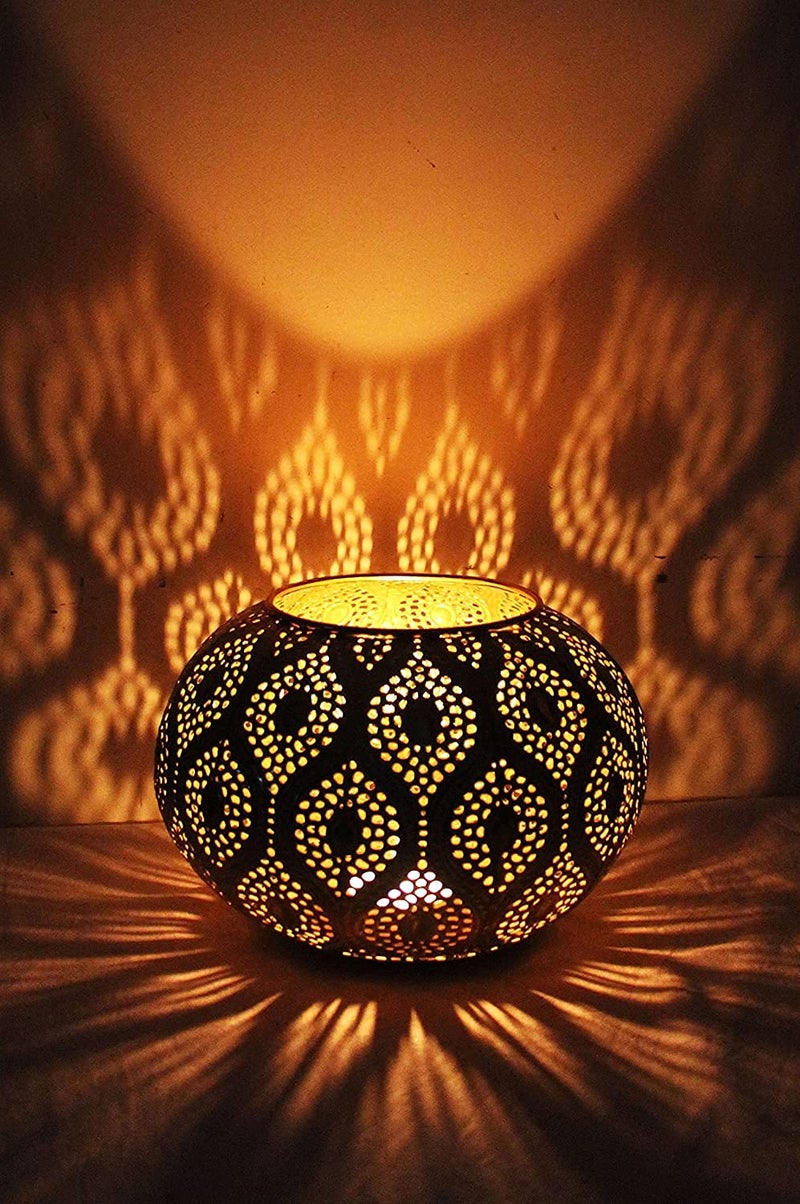 Incrizma Vintage Tealight Holders 19 cm | Garden Outdoor Lantern for Candles Tealights | Indoor Tea Lights Holder as Tea Party Accessories or Christmas Table Decorations (Tea-Lights Holder - 19 cm) - Image 2