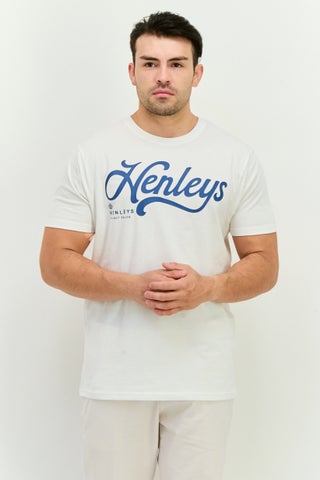 Men Crew Neck Short Sleeves Brand Logo T-Shirt, White - pzsku/Z63167D4BEB0753B0AB65Z/45/1746233098/950f193c-d252-4a18-82c1-64e086e25dcc