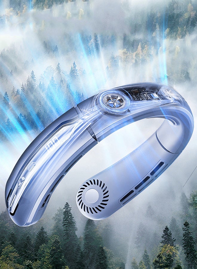 المروحة المعلقة، الشحن عبر USB، وهي مناسبة للاستخدام الكسول في الهواء الطلق. إنها مروحة هادئة وثابتة وبلا مثانة - Image 2