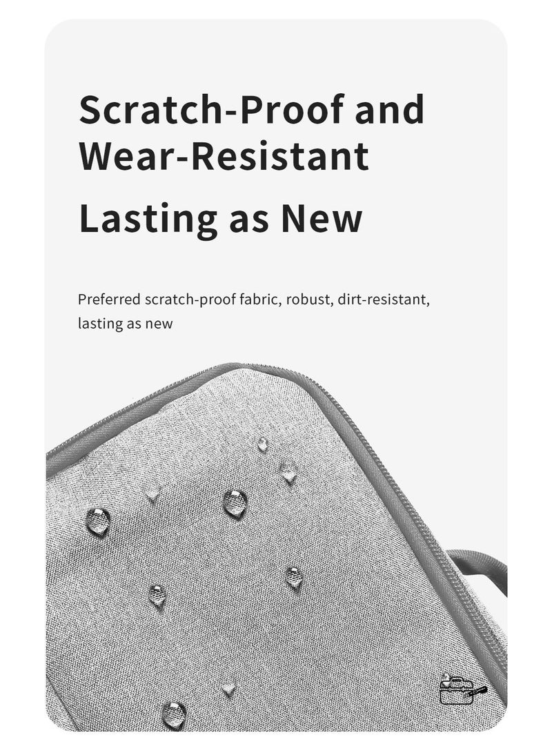 wanbo حقيبة تخزين البروجيكتور - حقيبة سفر محمولة لجهاز وانبو T2 ماكس / T2R ماكس، منظم واقي مضاد للصدمات مع مقبض وأقسام داخلية - Image 5