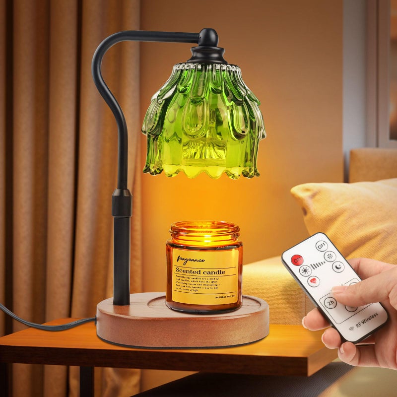 Fitrobust Candle Warmer Lamp with Timer and Wireless Remote Control, Dimmable Candle Warmer for Jar Candles, Height Adjustable Wax Melts Warmer, House Warming Gifts New Home Decor, Gifts for Women Mom - Image 1