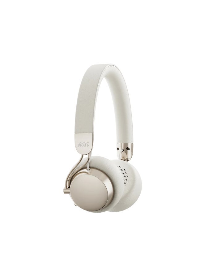 كيو سي واي Era 7 Retro Wireless Over-Ear Headphones white - Image 3