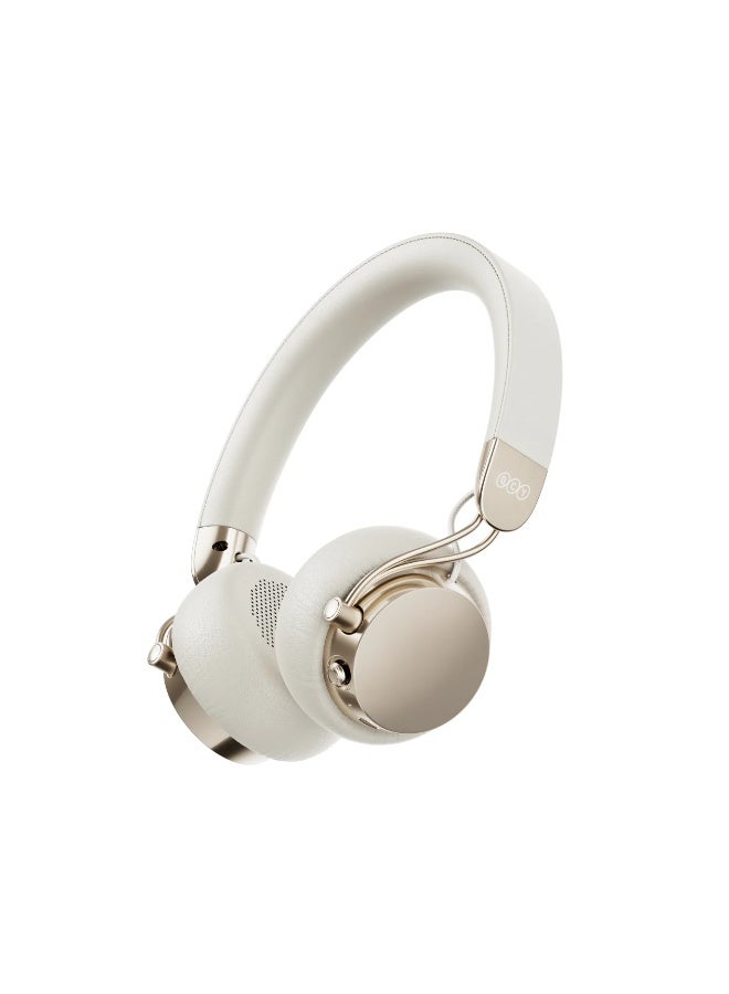 كيو سي واي Era 7 Retro Wireless Over-Ear Headphones white - Image 1