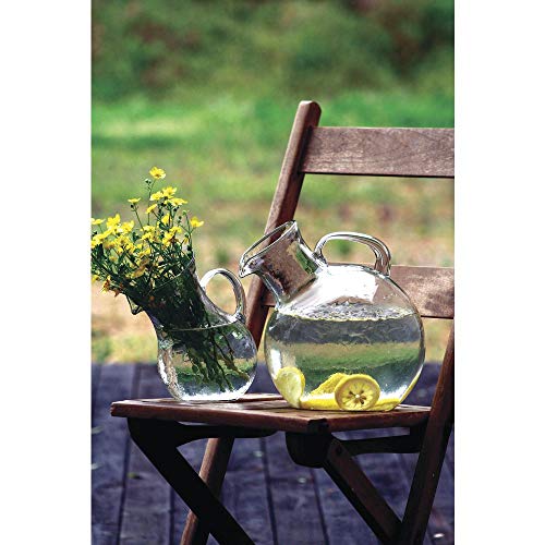 Kalalou CRL4047 Tilted White Wine Decanter With Ice Pocket, One Size, Green - Image 3