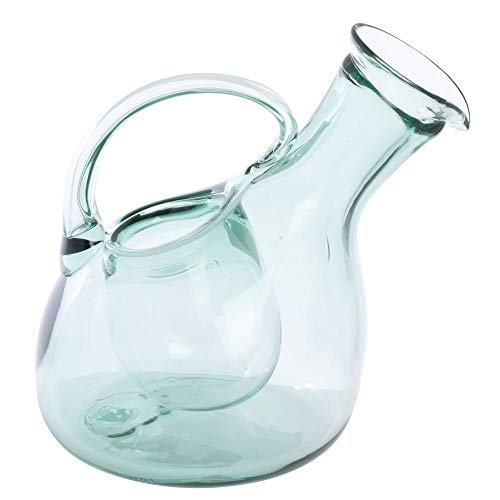 Kalalou CRL4047 Tilted White Wine Decanter With Ice Pocket, One Size, Green - Image 1