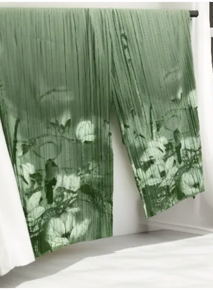 بنطلون واسع الساق مطوي بمقاس حر مع رباط مطاطي - Image 2