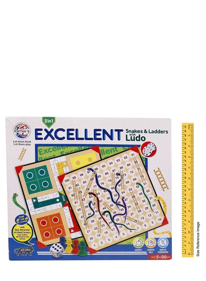 RATNA'S Table TOP Family Fun Excellent Ludo Snakes and LADDERS Board Game with Stand - Image 4