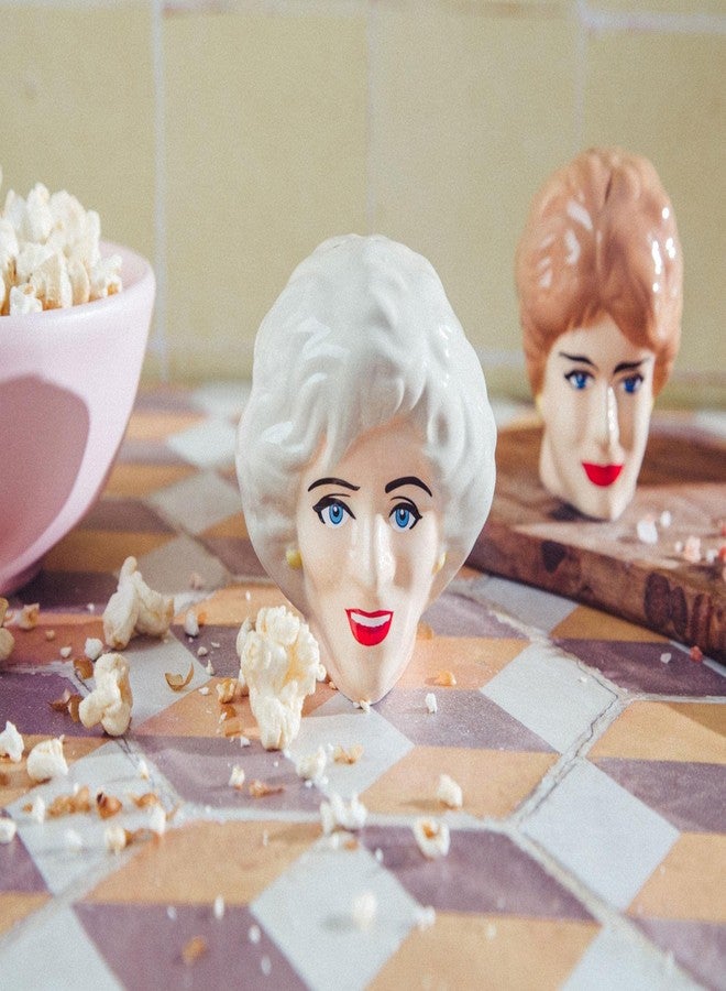 Silver Buffalo The Golden Girls Rose and Blanche Ceramic Salt and Pepper Shakers, Set of 2 | Spice Dispenser Storage Canisters - Image 4