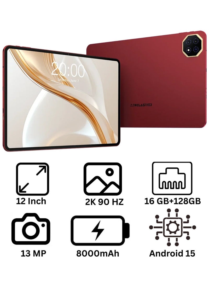 Teclast T60 AI Tablet PC 12 inch Pad,16GB RAM( 6+10 Extension) 128GB ROM Storage with support 1TB TF Card, with 2K Display 2000x1200 Resolution, 90Hz Refresh Rate - Image 1