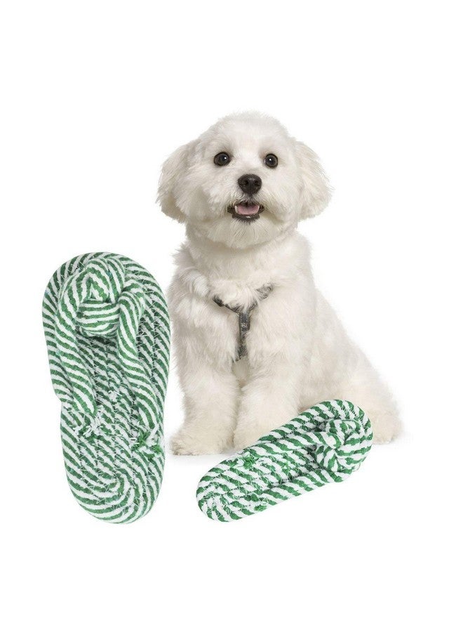 إيميلي بيتس لعبة الكلاب التفاعلية حبل المضغ النعال ألعاب القطن الطبيعي قابلة للغسل متينة شد الحبل للكلاب الصغيرة والمتوسطة والجراء للتدريب واللعب وتنظيف الأسنان (اللون الأحمر) - Image 3