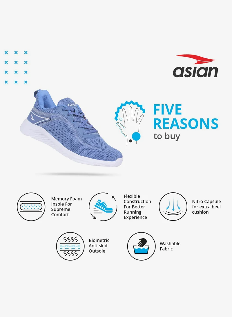 Asian Blue Lightweight Sneakers for Men