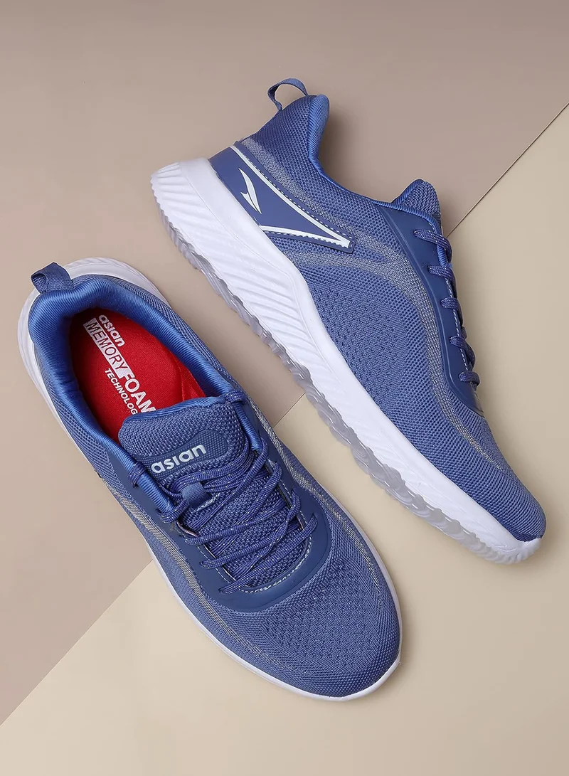 Asian Blue Lightweight Sneakers for Men