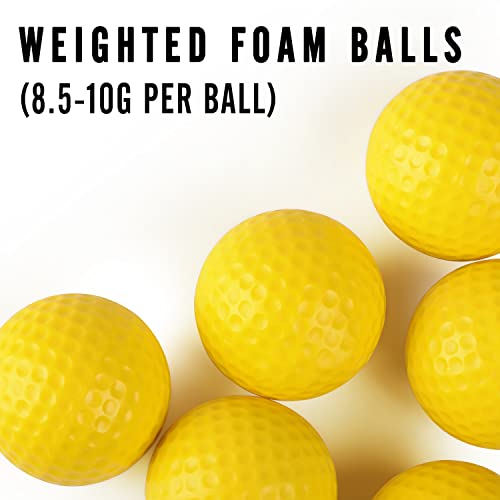 CHAMPKEY Practice Foam Golf Balls 16 or 32 Pack | Limited Flight Golf Balls | True Spin and Feel Training Golf Practice Balls（16 Pack） - Image 2
