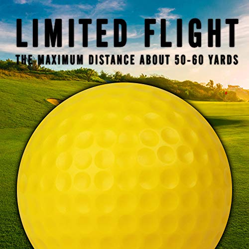 CHAMPKEY Practice Foam Golf Balls 16 or 32 Pack | Limited Flight Golf Balls | True Spin and Feel Training Golf Practice Balls（16 Pack） - Image 5