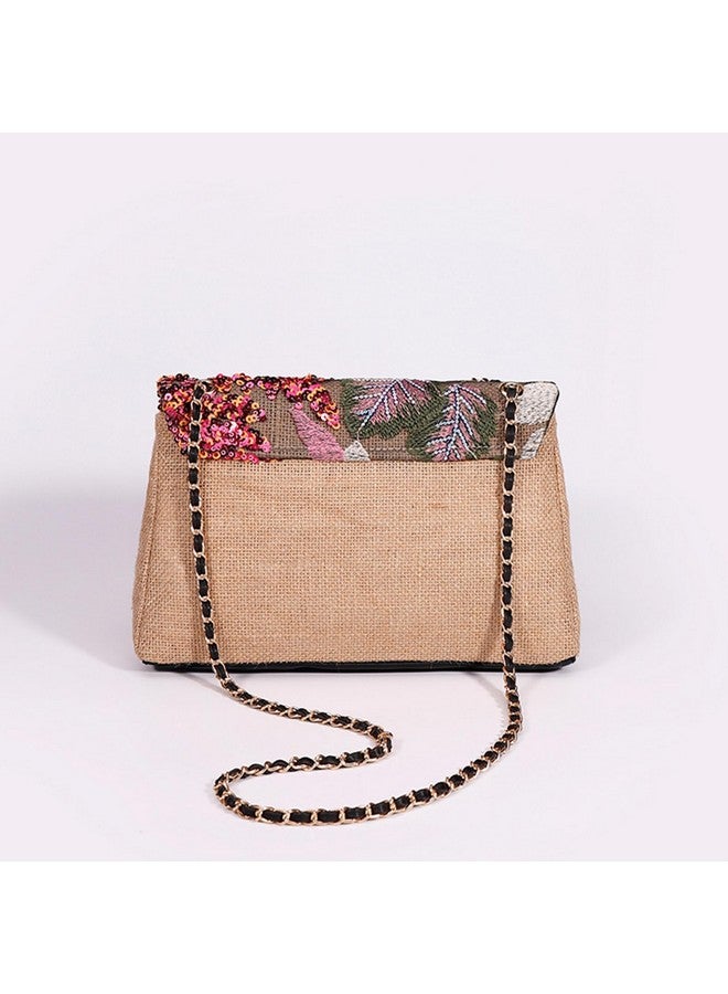 QTKJ Tote Bag for Women Beach Bag Sequin Embroidery Straw Bag Bohemian Handbag Large Capacity Shoulder Bag Suitable for Vacation Travel Daily - Image 3