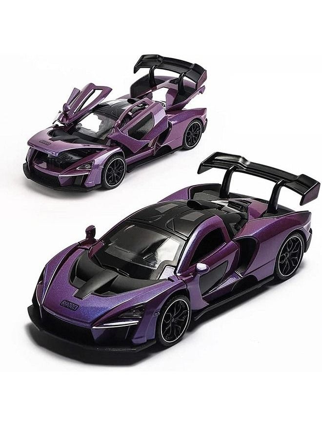 McDou McLaren Senna Sports Car Model Door Opening Sound and Light Children's Toy Car 1:32 Alloy  - Image 1