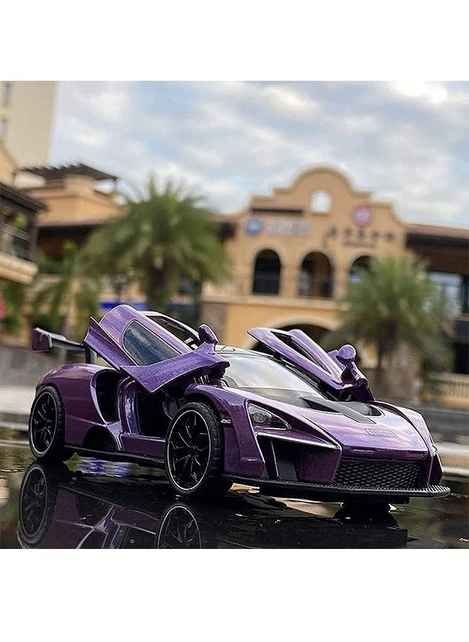 McDou McLaren Senna Sports Car Model Door Opening Sound and Light Children's Toy Car 1:32 Alloy  - Image 3