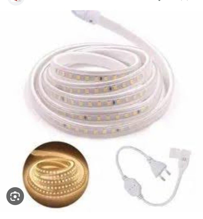 SEER 2-Pin Rope Light Adapter Connector for 3014 SMD LED Pipe, White with Yellow Housing, Pack of 10 - Image 5